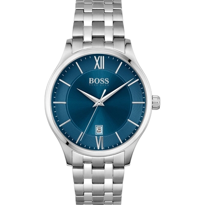 Product Ανδρικό Ρολόι Hugo Boss 1513895 (41mm) Μεταλλικό Μπρασελέ Ασημί base image