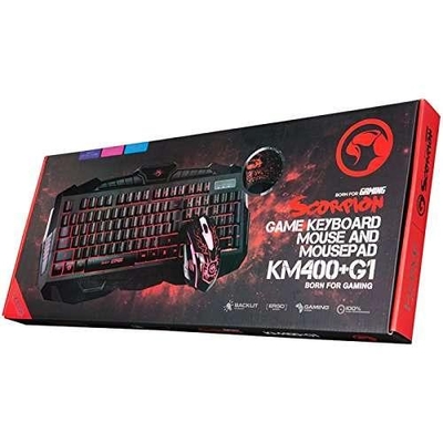 Product Gaming Set Marvo Km400+G1 Πληκτρολογιο+Ποντικι+Mousepad base image