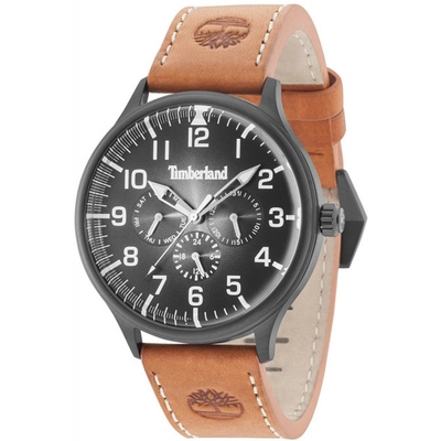 Product Ανδρικό Ρολόι Timberland 15270Jsb-02 (44mm) Δερμάτινο Λουράκι Καφέ base image