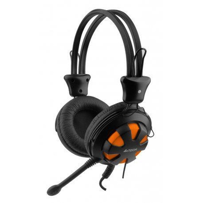 Product Headset A4tech Hs-28-3 Ενσύρματα, Μαυρο-Πορτοκαλι base image