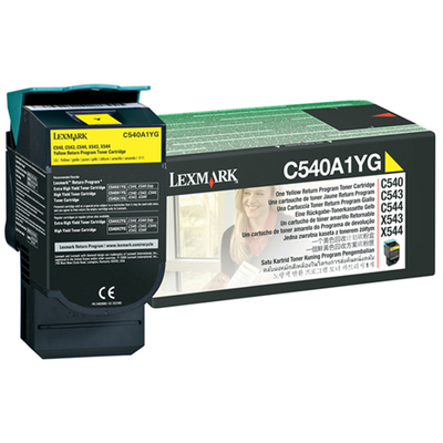 Product Toner Lexmark Low Yellow C540A1Y base image