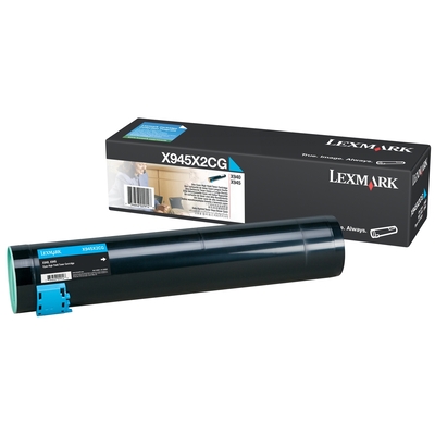 Product Toner Lexmark Cyan X945X2CG base image