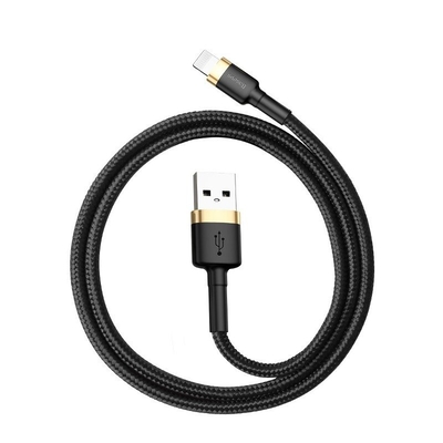 Product Καλώδιο USB to Lightning Baseus Cafule 1.5 A 2m (Gold+Black) base image