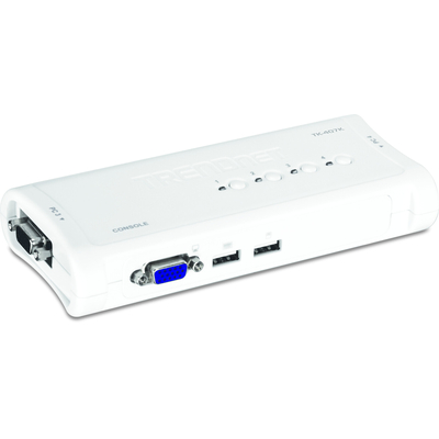 Product Switch KVM Trendnet TK-407K 4-Port USB Kit base image