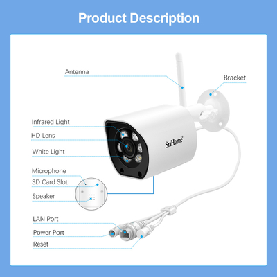 Product Κάμερα Παρακολούθησης Srihome POE OUTDOOR IP 5MP base image