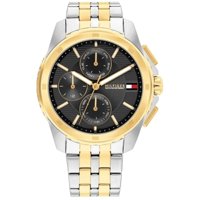 Product Ανδρικό Ρολόι Tommy Hilfiger 1710621 (45mm) Μεταλλικό Μπρασελέ Ασημί base image