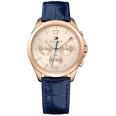 Product Γυναικείο Ρολόι Tommy Hilfiger 1781703 (36mm) Δερμάτινο Λουράκι Μπλε base image