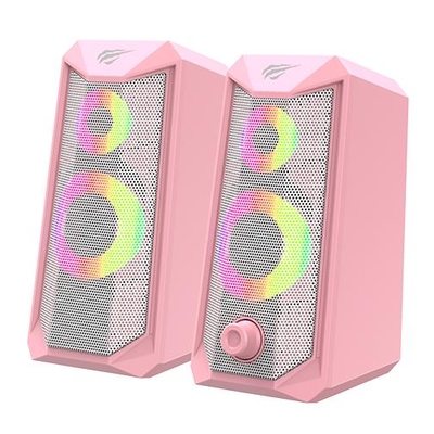 Product Ηχεία Havit Sk202 2.0 Usb 2.0 Με Led Ροζ base image