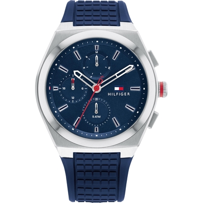 Product Ανδρικό Ρολόι Tommy Hilfiger 1791899 (44mm) Μεταλλικό Μπρασελέ Μπλε base image