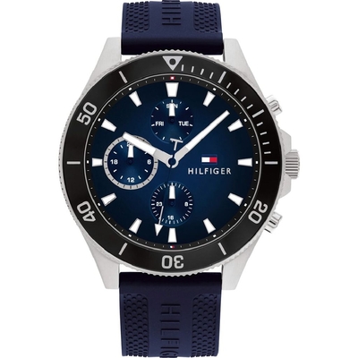 Product Ανδρικό Ρολόι Tommy Hilfiger 1791920 (48mm) Καουτσούκ Λουράκι Μπλε base image