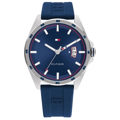 Product Ανδρικό Ρολόι Tommy Hilfiger 1791982 (42mm) Καουτσούκ Λουράκι Μπλε base image
