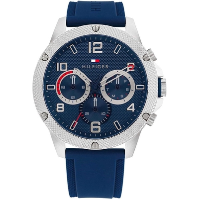 Product Ανδρικό Ρολόι Tommy Hilfiger 1792027 (44mm) Καουτσούκ Λουράκι Μπλε base image