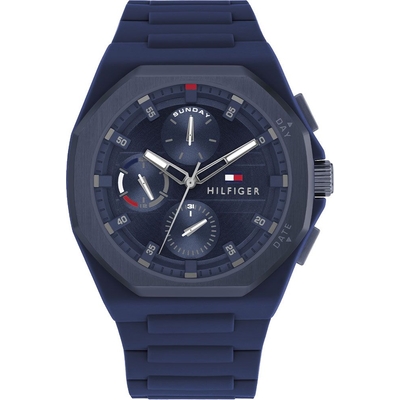 Product Ανδρικό Ρολόι Tommy Hilfiger 1792122 (46mm) Καουτσούκ Λουράκι Μπλε base image