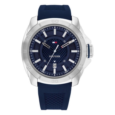 Product Ανδρικό Ρολόι Tommy Hilfiger 1792134 (48mm) Καουτσούκ Λουράκι Μπλε base image