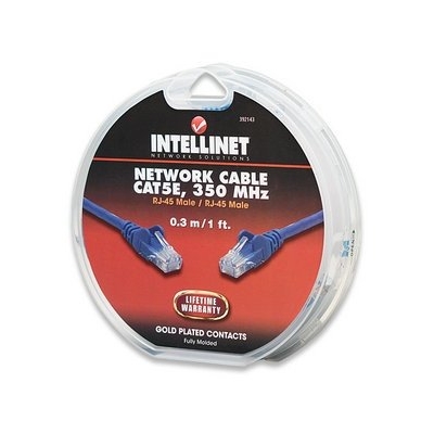 Product Καλώδιο Δικτύου Intellinet UTP Cat5e 350MHz 0.3m μπλε base image
