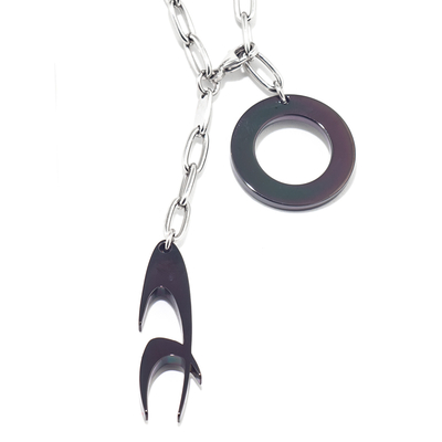 Product Κολιέ Chronotech 1810080106 (45cm) από Ατσάλι Silver base image