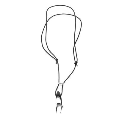 Product Κολιέ Chronotech 1810080505 (45cm) Textile, από Ατσάλι Black base image