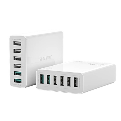 Product Φορτιστής Πρίζας 6x USB Blitzwolf BW-S15, QC 3.0, 60 W (white) base image