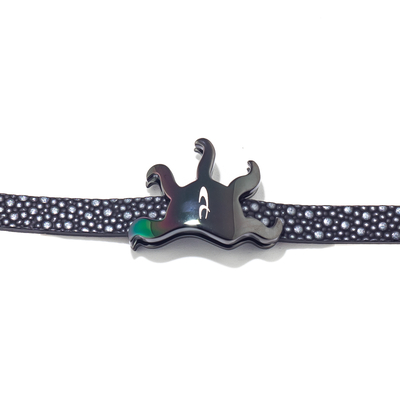 Product Βραχιόλι Unisex Chronotech 1820060108 (21cm) Δερμάτινο Black base image