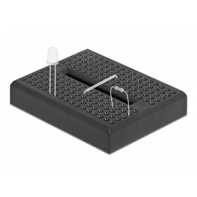 Product Μικροηλεκτρονικά Delock mini breadboard 18317, 170 επαφών, συμβατό με Arduino, μαύρο base image