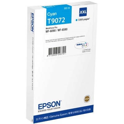 Product Μελάνι Epson Cartridge Cyan XXL C13T90724N base image