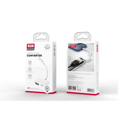 Product USB Hub Xo 005 Lightning Σε Hdmi 1080p base image