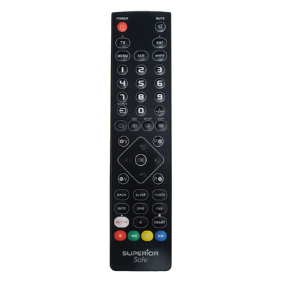 Product Τηλεχειριστήριο Τηλεόρασης Superior SLIM SAFE 2in1 Black base image