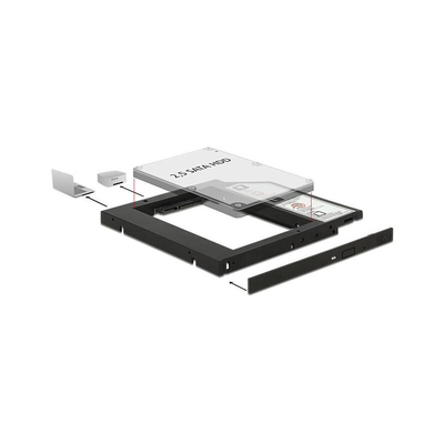 Product Πλαίσιο Για Σκληρούς Δίσκους Delock 5 25 Slim SATA HDD 9 5mm base image