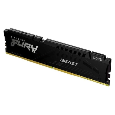 Product Μνήμη RAM Σταθερού DDR5 16GB Kingston KF564C32BBE-16 FURY Beast Black 6400MT/s base image