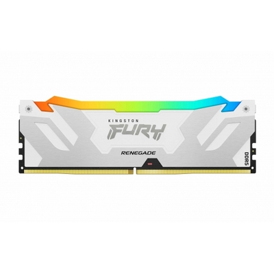 Product Μνήμη RAM Σταθερού DDR5 24GB Kingston CUDIMM KF588CU42RWA-24 FURY Renegade White RGB 8800MT/s base image