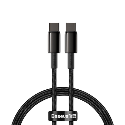 Product Καλώδιο USB-C to USB-C Baseus Tungsten Gold Type- Type- 100W 2m (black) base image
