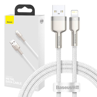 Product Καλώδιο USB to Lightning Baseus Cafule 2.4A 1m (white) base image