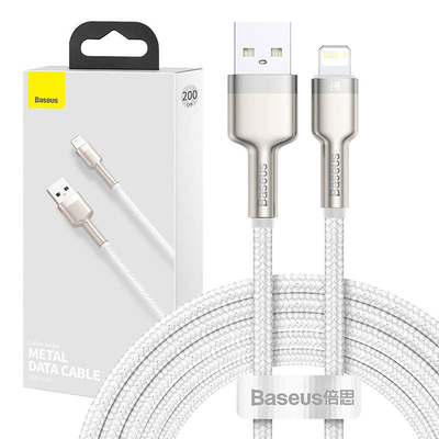 Product Καλώδιο USB to Lightning Baseus Cafule 2.4A 2m (white) base image