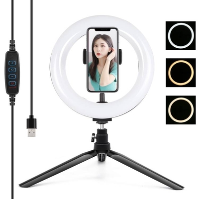 Product Στήριγμα για τρίποδο Puluz με δαχτυλίδι LED 20cm Vlogging PKT3073B base image