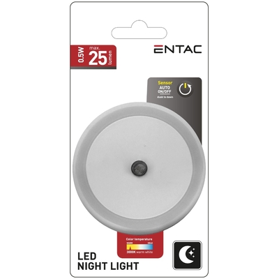 Product Φωτάκι Νυκτός Entac 0.5W Στρογγυλό Θερμό ʼσπρο base image