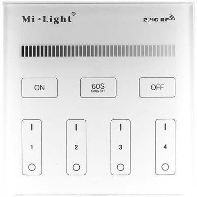 Product Ντίμερ LED Avide 12V 4 Ζωνών RF Χωνευτό /AC180-240V/ Αφής base image