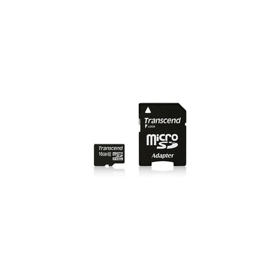 Product Κάρτα Μνήμης MicroSD 16GB Transcend SDHC UHS1 w/adapter base image