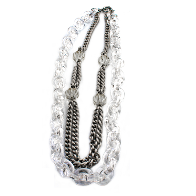 Product Γυναικείο Κολιέ Folli Follie 1C00F003 (35cm) Resin Silver base image