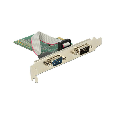 Product Κάρτα PCIe Delock 2x D-Sub9 base image