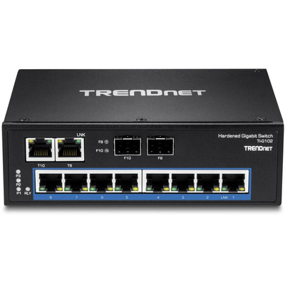 Product Network Switch Trendnet 10-port Industrial Gbit metall DIN-Rail base image