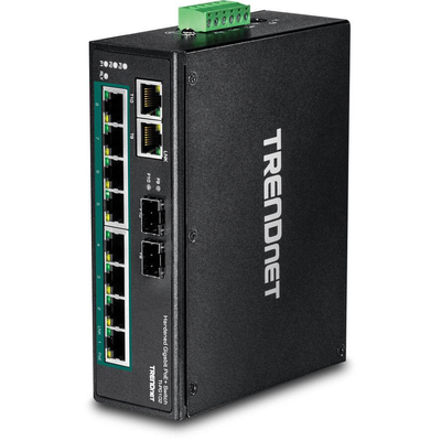 Product Network Switch Trendnet 10-port Industrial Gbit PoE+ metall 240W base image