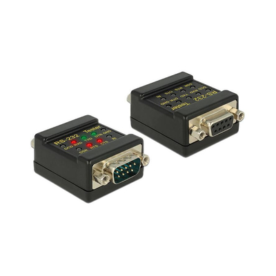 Product Tester Καλωδίων RS-232 Tester Delock DB9 to DB9 Bu/St base image