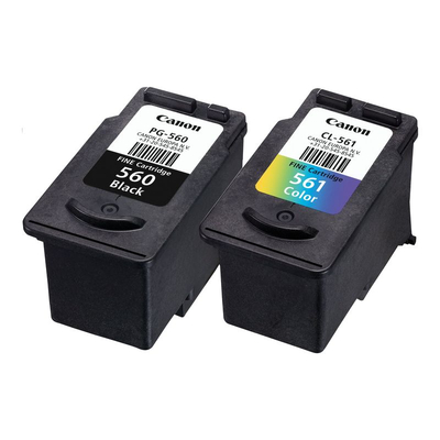 Product Μελάνι Canon PG-560 / CL-561 Multipack - 2 -Pack - Black, Farbe (Cyan, Magenta, Yellow) - Origina base image