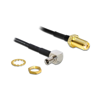 Product Καλώδιο Δικτύου Delock SMA -> TS-9 90 Bu/St 0.17m base image