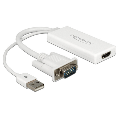 Product Αντάπτορας Delock VGA D-Sub15 + USB to HDMI base image