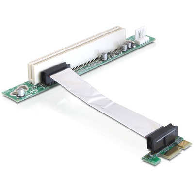 Product Controller PCIe Delock Riser Card x1 -> PCI 32bit 5v flexibles Kabel base image