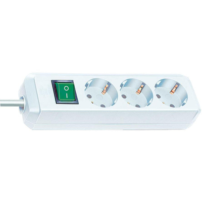 Product Πολύπριζο Με Διακόπτη Brennenstuhl ECO-Line 3 Θέσεων, Καλώδιο 3m White base image