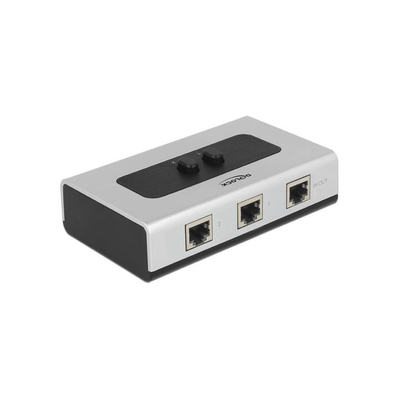 Product KVM & Data Switch Delock RJ45 2->1 + 1->2 Bidirectional base image
