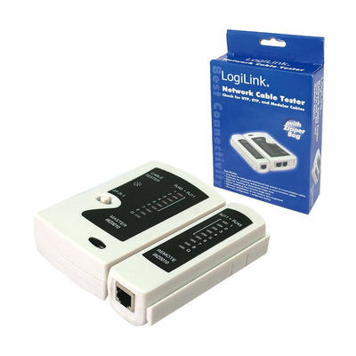 Product Tester Καλωδίων LogiLink Netzwerk RJ45/RJ12/RJ11 Stecker base image