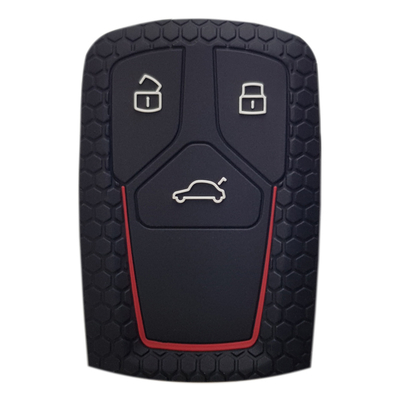 Product Θήκη κλειδιού για αυτοκίνητα Audi 2008-02, εύκαμπτη, μαύρη base image
